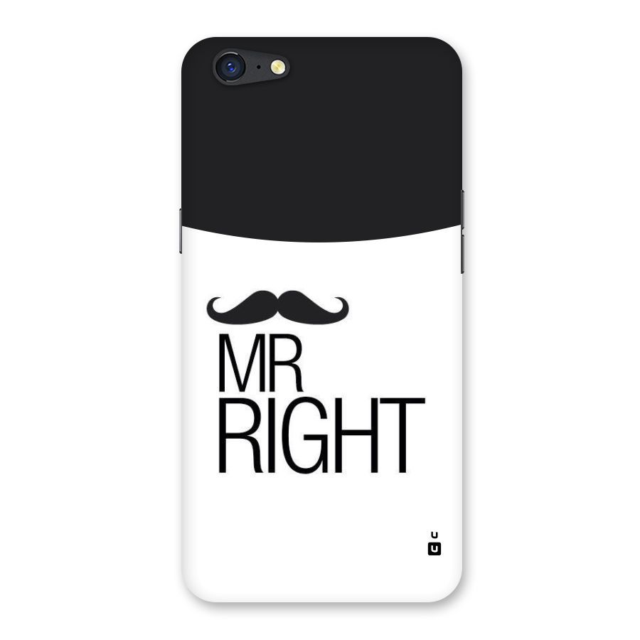 Mr. Right Moustache Back Case for Oppo A71