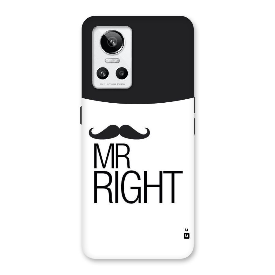 Mr. Right Moustache Back Case for Realme GT Neo 3