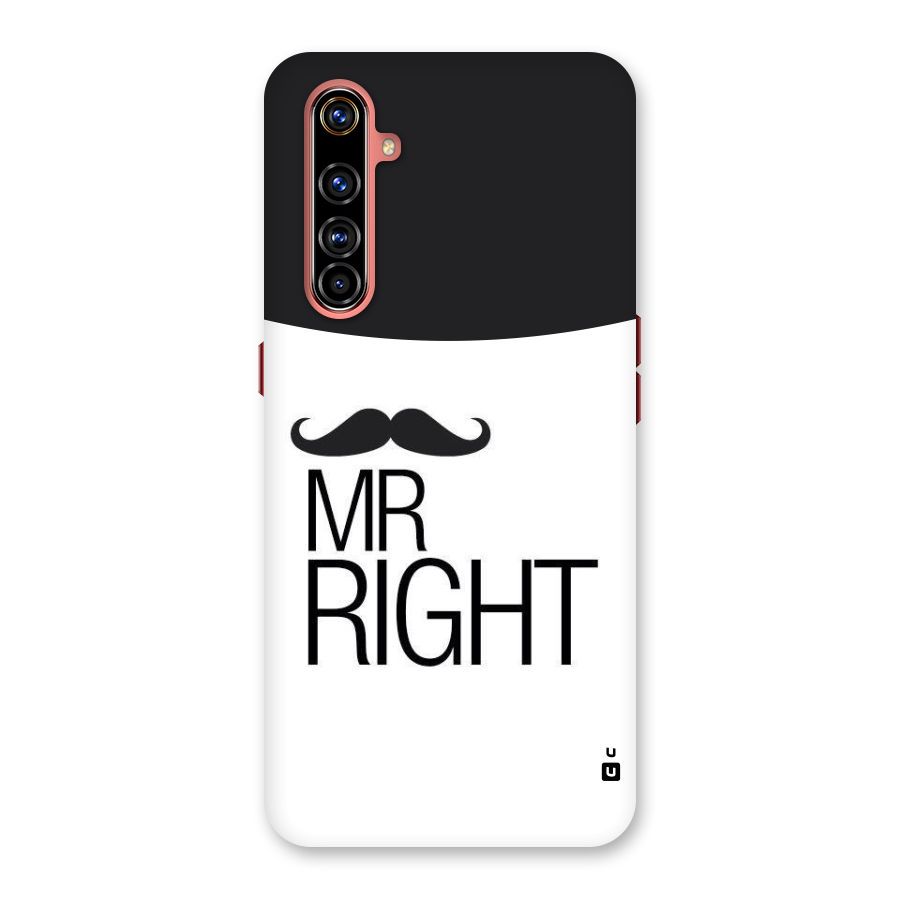 Mr. Right Moustache Back Case for Realme X50 Pro