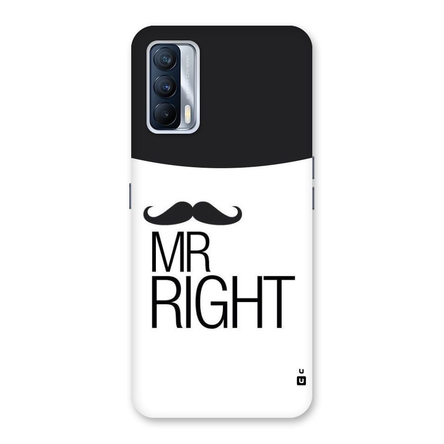 Mr. Right Moustache Back Case for Realme X7