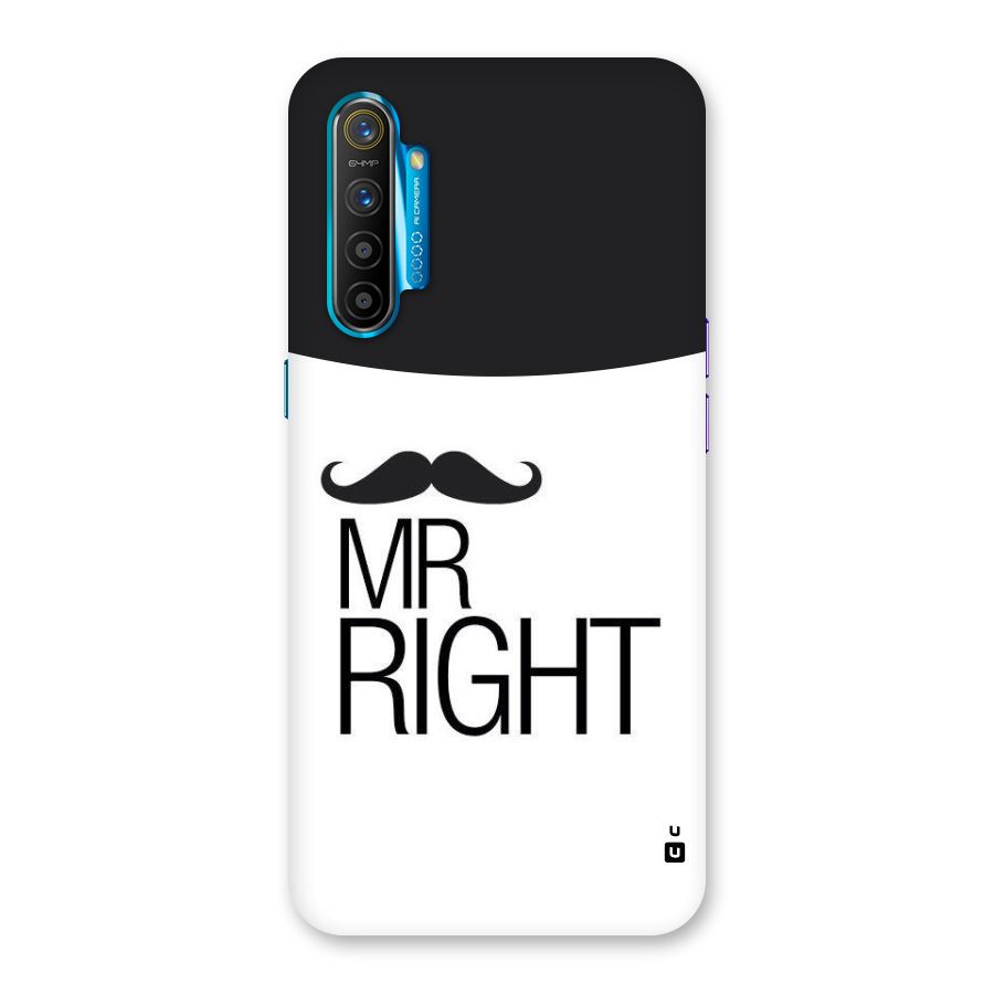Mr. Right Moustache Back Case for Realme XT