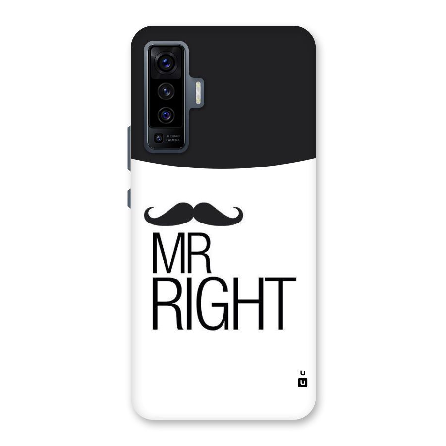 Mr. Right Moustache Back Case for Vivo X50