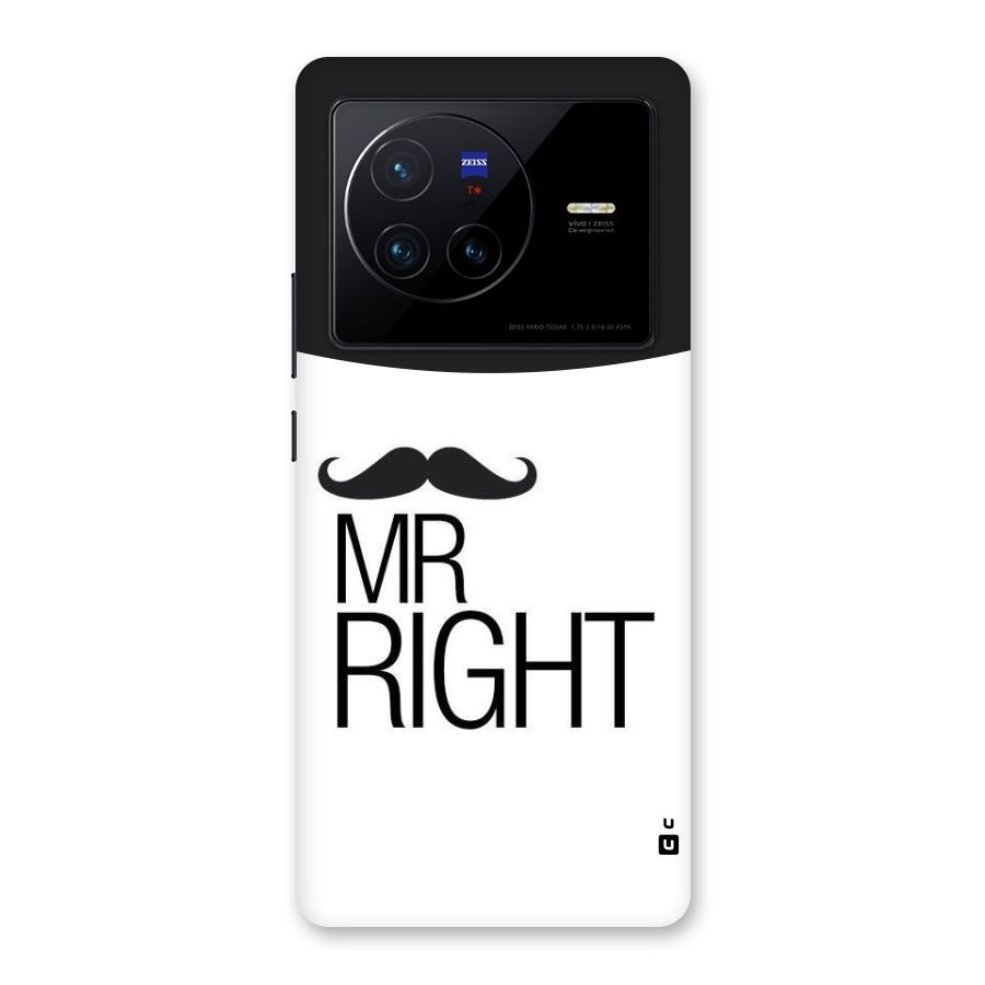 Mr. Right Moustache Back Case for Vivo X80