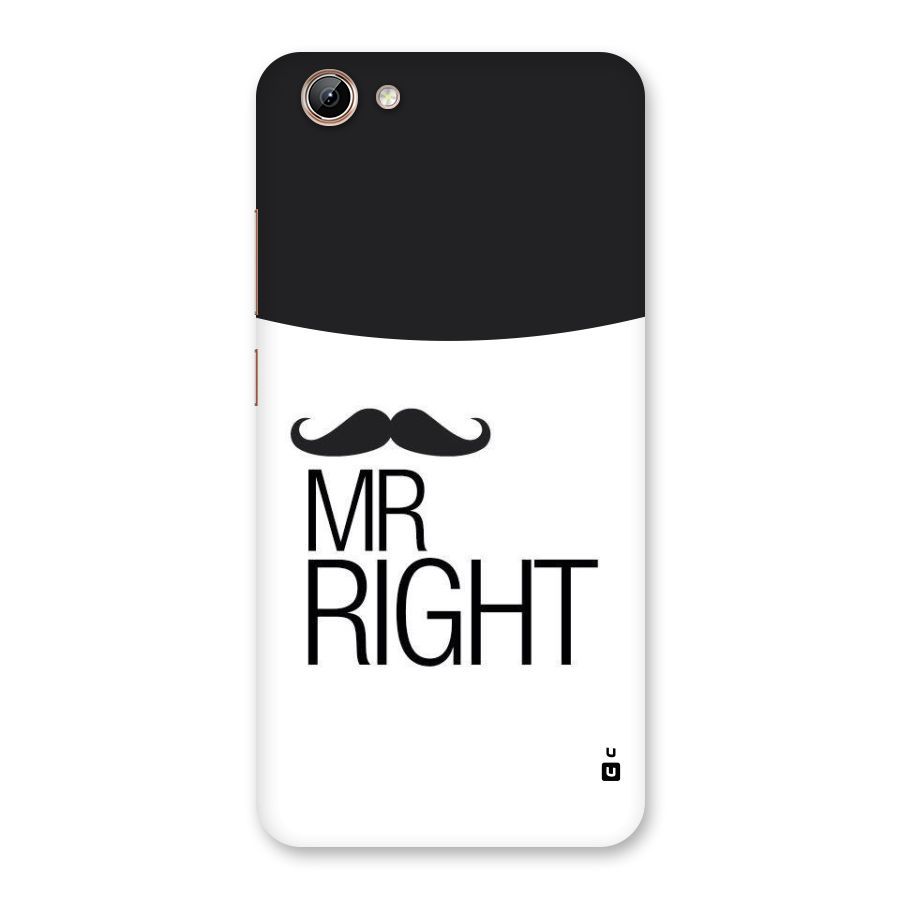 Mr. Right Moustache Back Case for Vivo Y71i