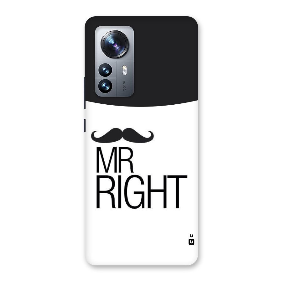 Mr. Right Moustache Back Case for Xiaomi 12 Pro