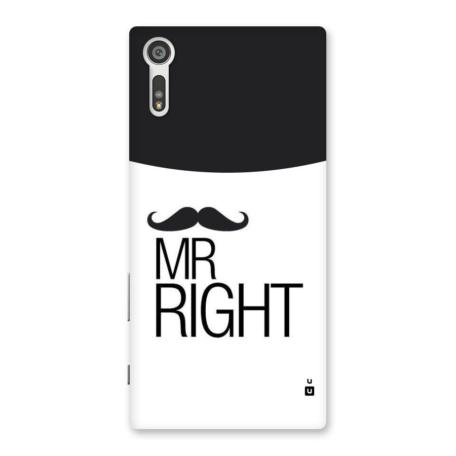 Mr. Right Moustache Back Case for Xperia XZ