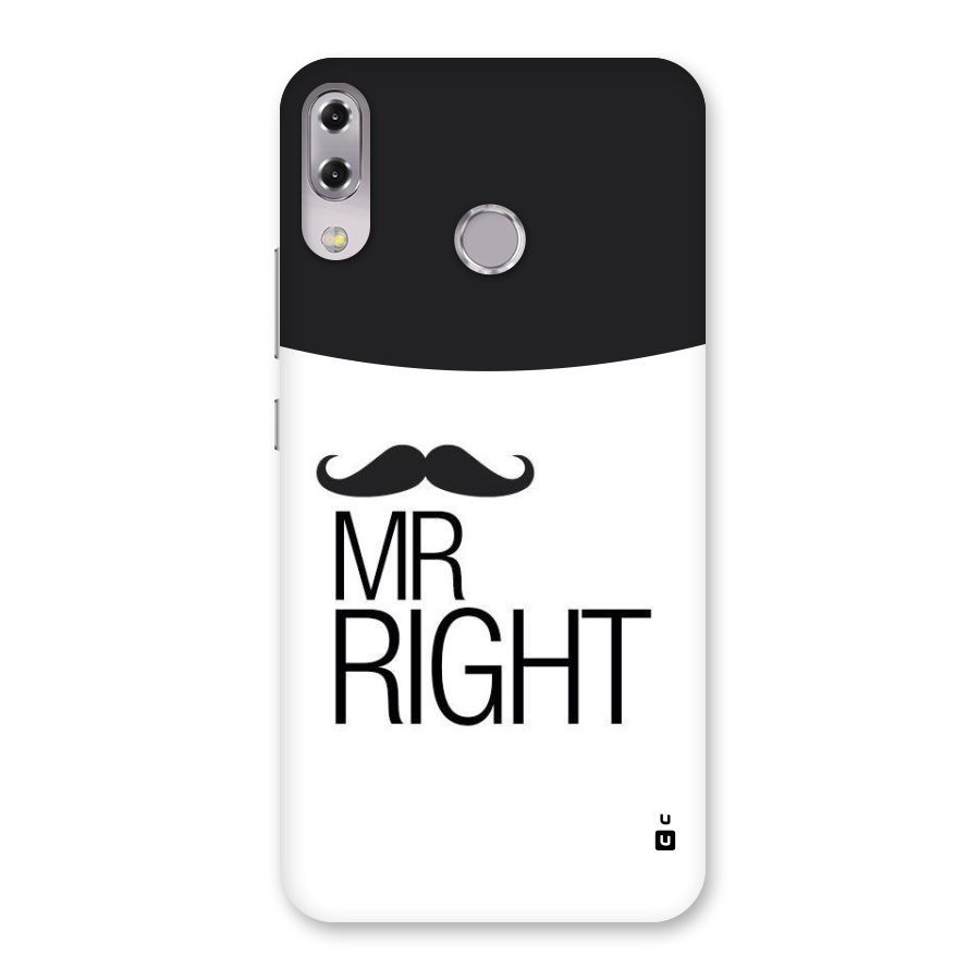 Mr. Right Moustache Back Case for Zenfone 5Z