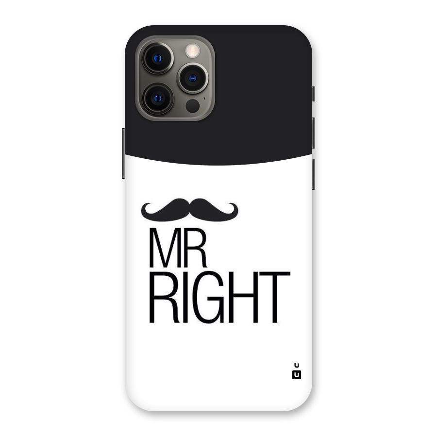 Mr. Right Moustache Back Case for iPhone 12 Pro Max