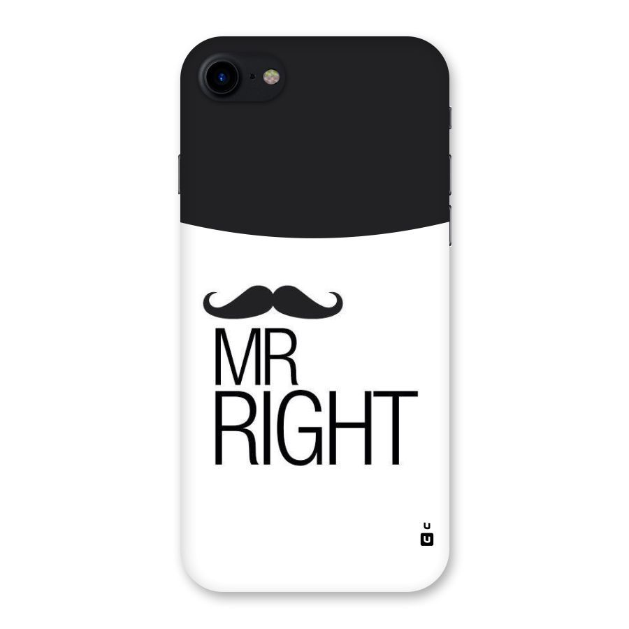 Mr. Right Moustache Back Case for iPhone SE 2020