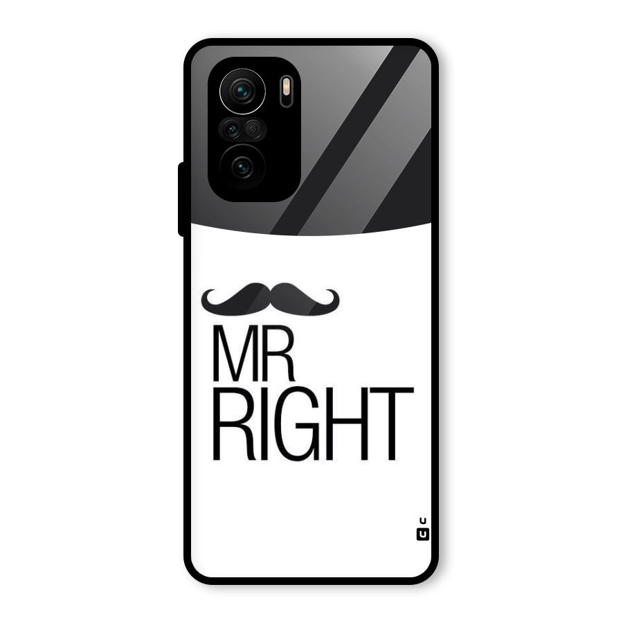 Mr. Right Moustache Glass Back Case for Mi 11x