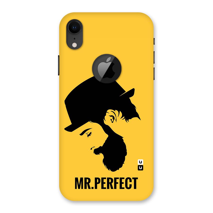 Mr Perfect Back Case for iPhone XR Logo Cut