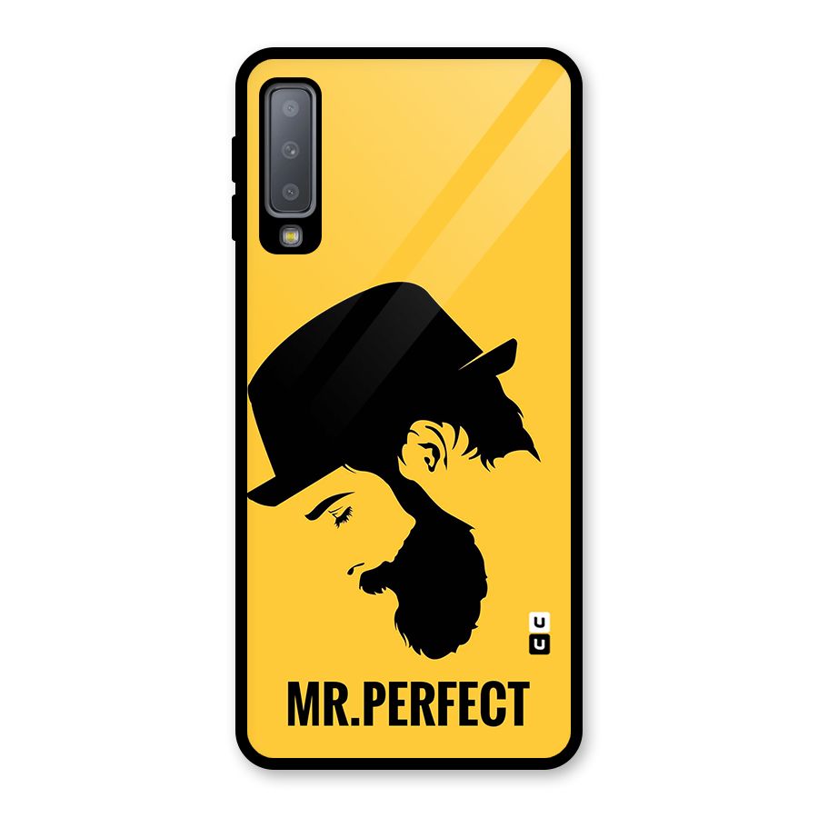 Mr Perfect Glass Back Case for Galaxy A7 (2018)