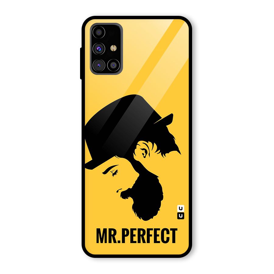 Mr Perfect Glass Back Case for Galaxy M31s