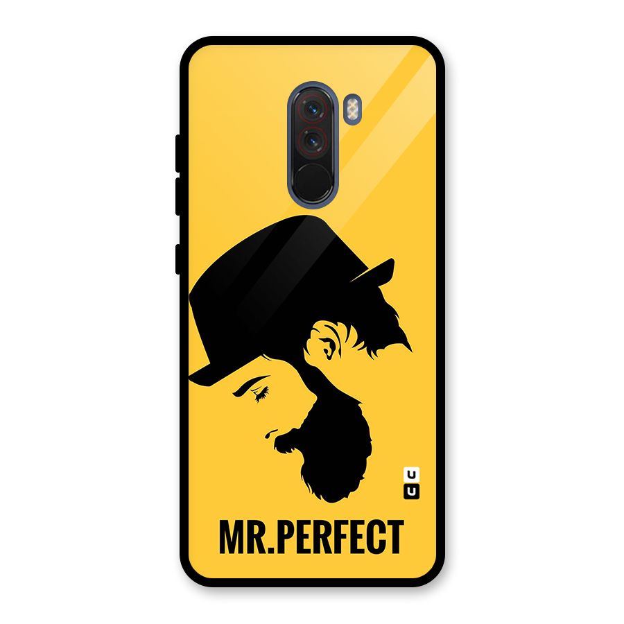 Mr Perfect Glass Back Case for Poco F1