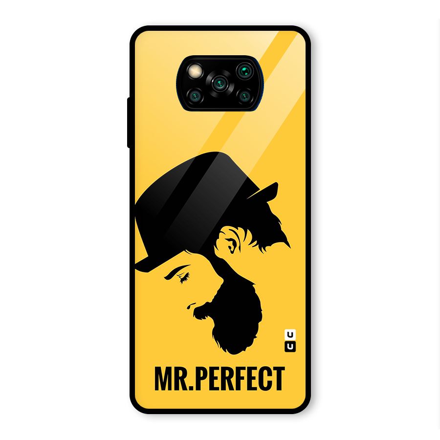 Mr Perfect Glass Back Case for Poco X3 Pro
