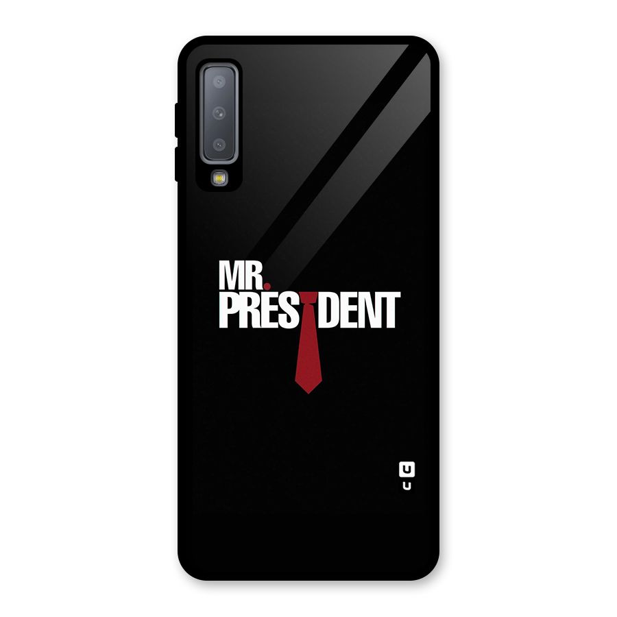 Mr President Glass Back Case for Galaxy A7 (2018)
