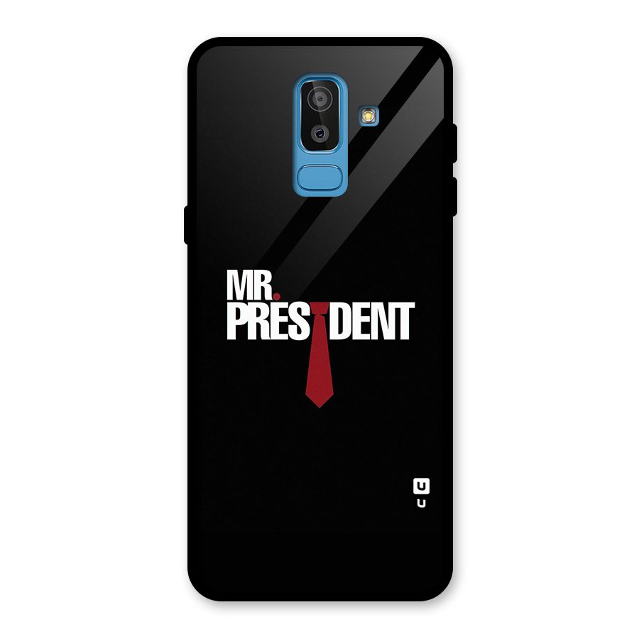 Mr President Glass Back Case for Galaxy J8