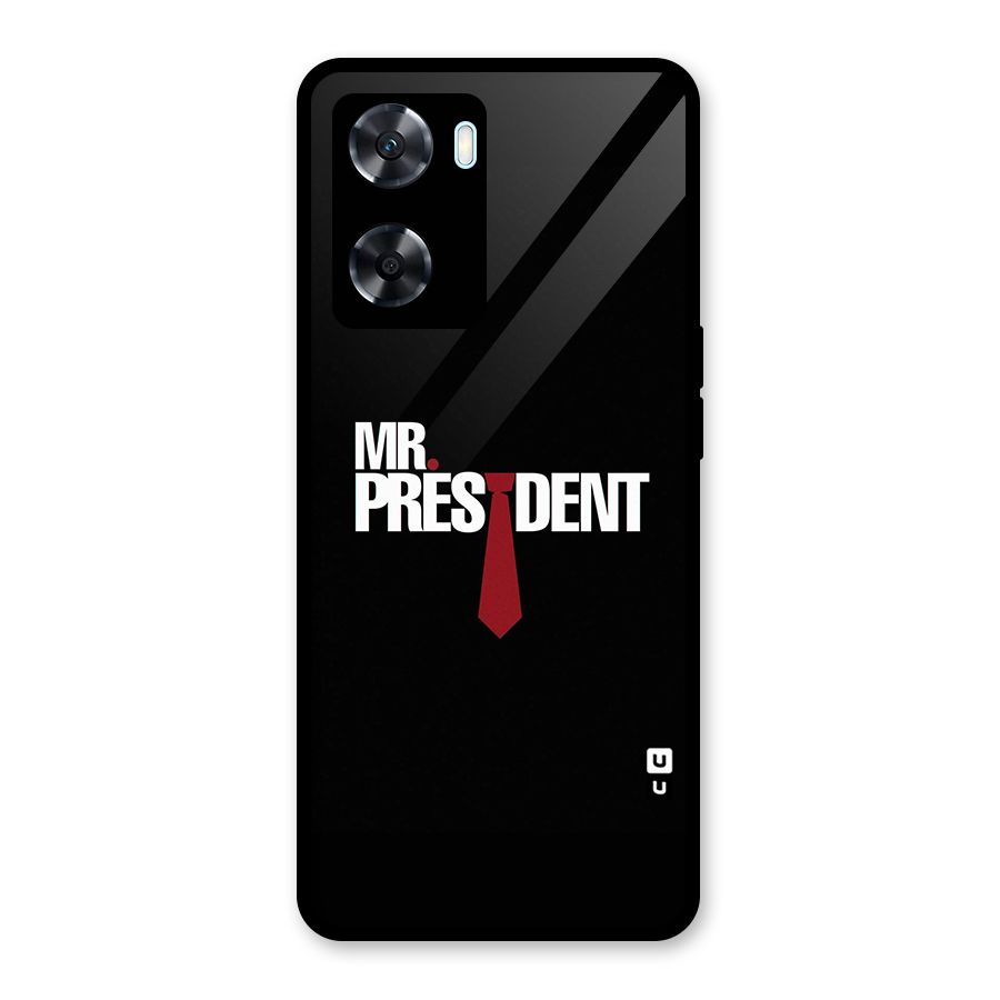Mr President Glass Back Case for Oppo A77