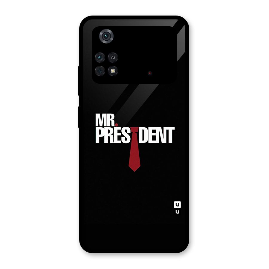 Mr President Glass Back Case for Poco M4 Pro 4G
