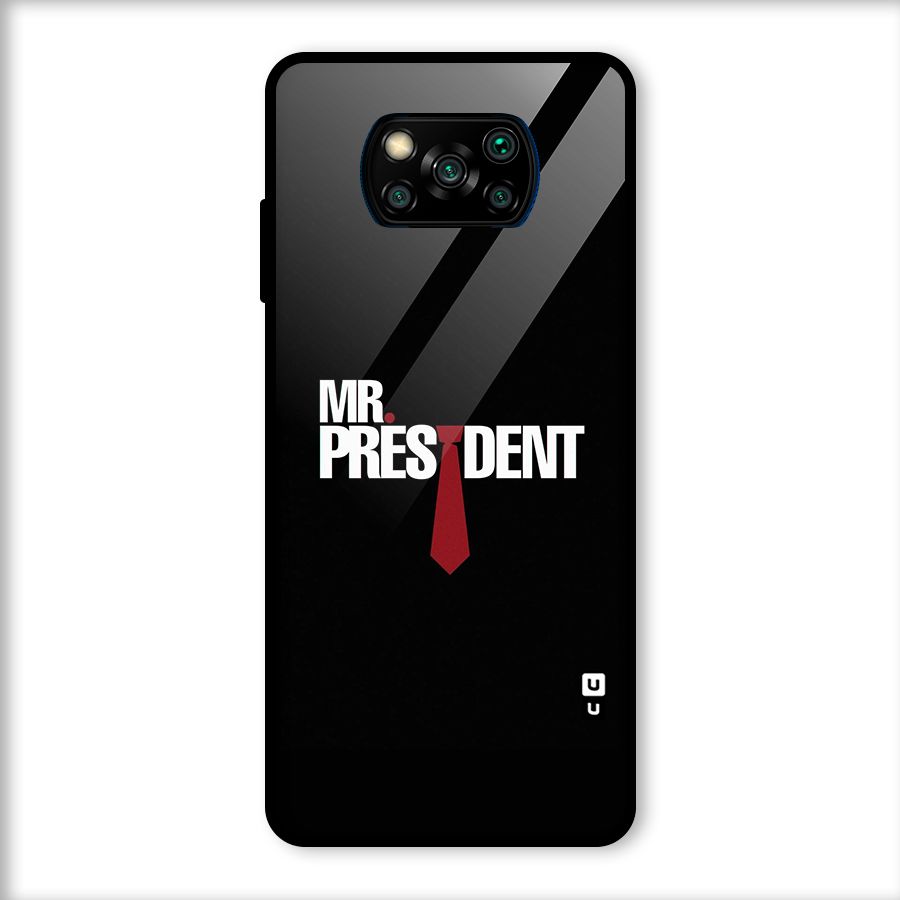 Mr President Glass Back Case for Poco X3