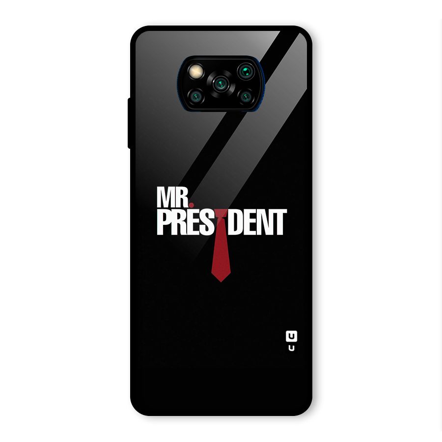 Mr President Glass Back Case for Poco X3 Pro
