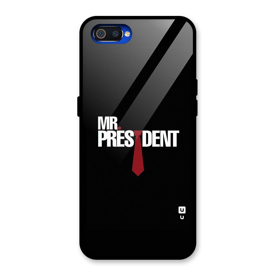 Mr President Glass Back Case for Realme C2