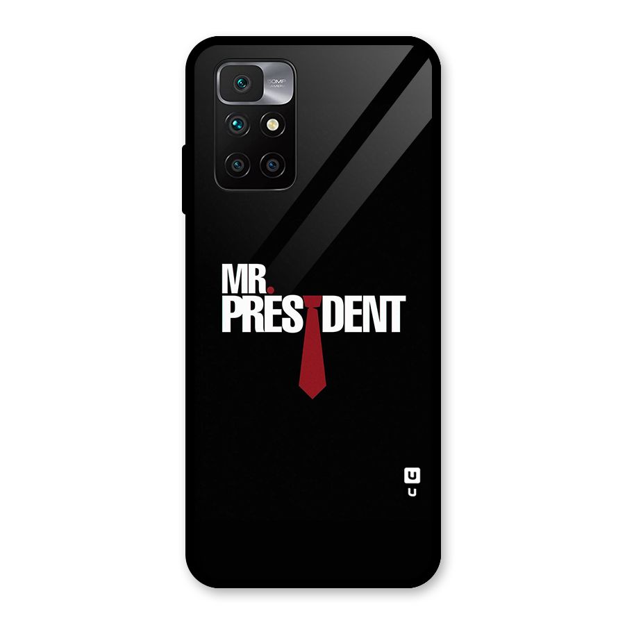 Mr President Glass Back Case for Redmi 10 Prime