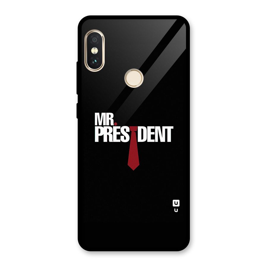 Mr President Glass Back Case for Redmi Note 5 Pro
