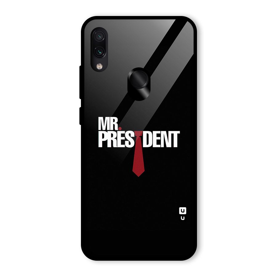 Mr President Glass Back Case for Redmi Note 7 Pro