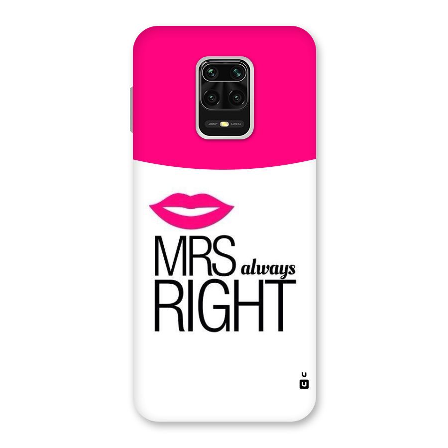 Mrs always right Back Case for Poco M2 Pro