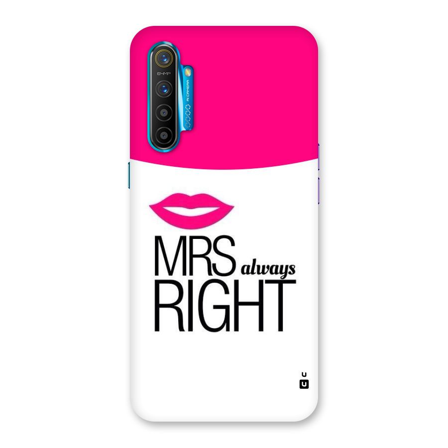 Mrs always right Back Case for Realme XT