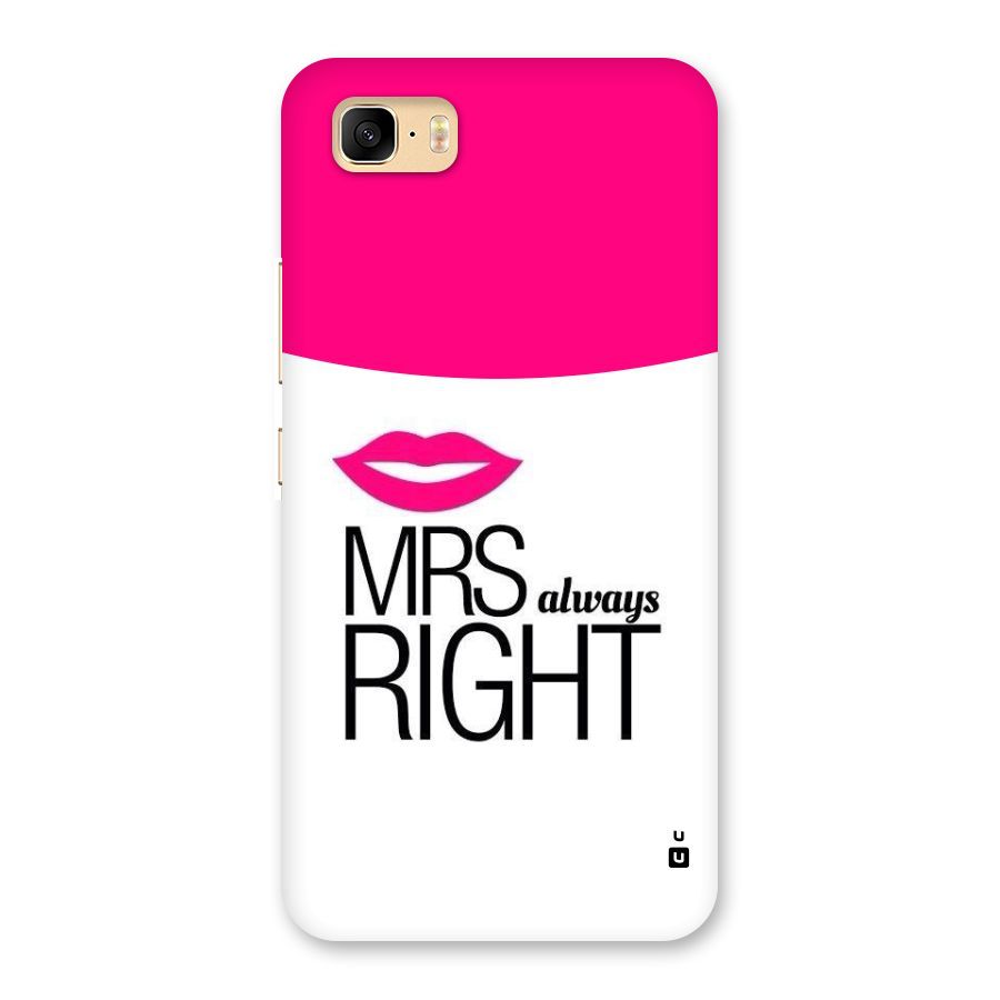 Mrs always right Back Case for Zenfone 3s Max