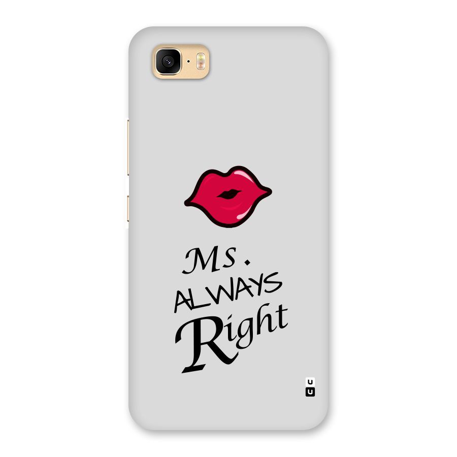 Ms. Always Right. Back Case for Zenfone 3s Max