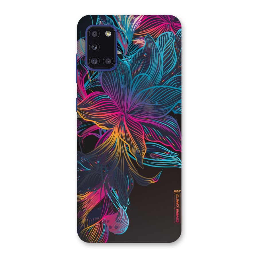 Multi-Colour Flowers Back Case for Galaxy A31