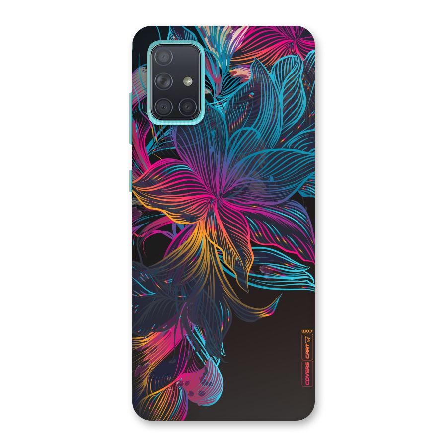 Multi-Colour Flowers Back Case for Galaxy A71