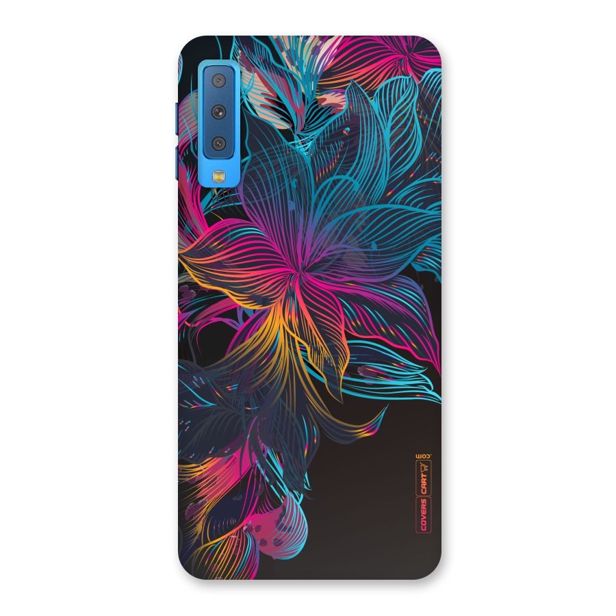 Multi-Colour Flowers Back Case for Galaxy A7 (2018)