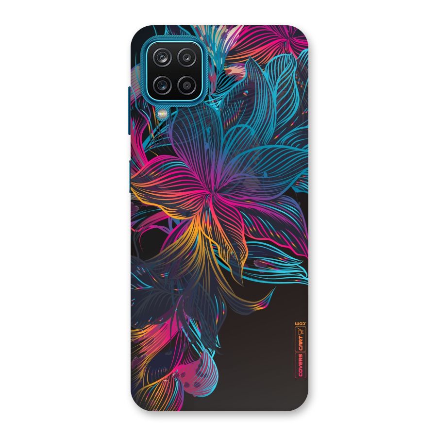 Multi-Colour Flowers Back Case for Galaxy F12