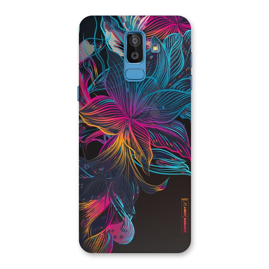 Multi-Colour Flowers Back Case for Galaxy J8