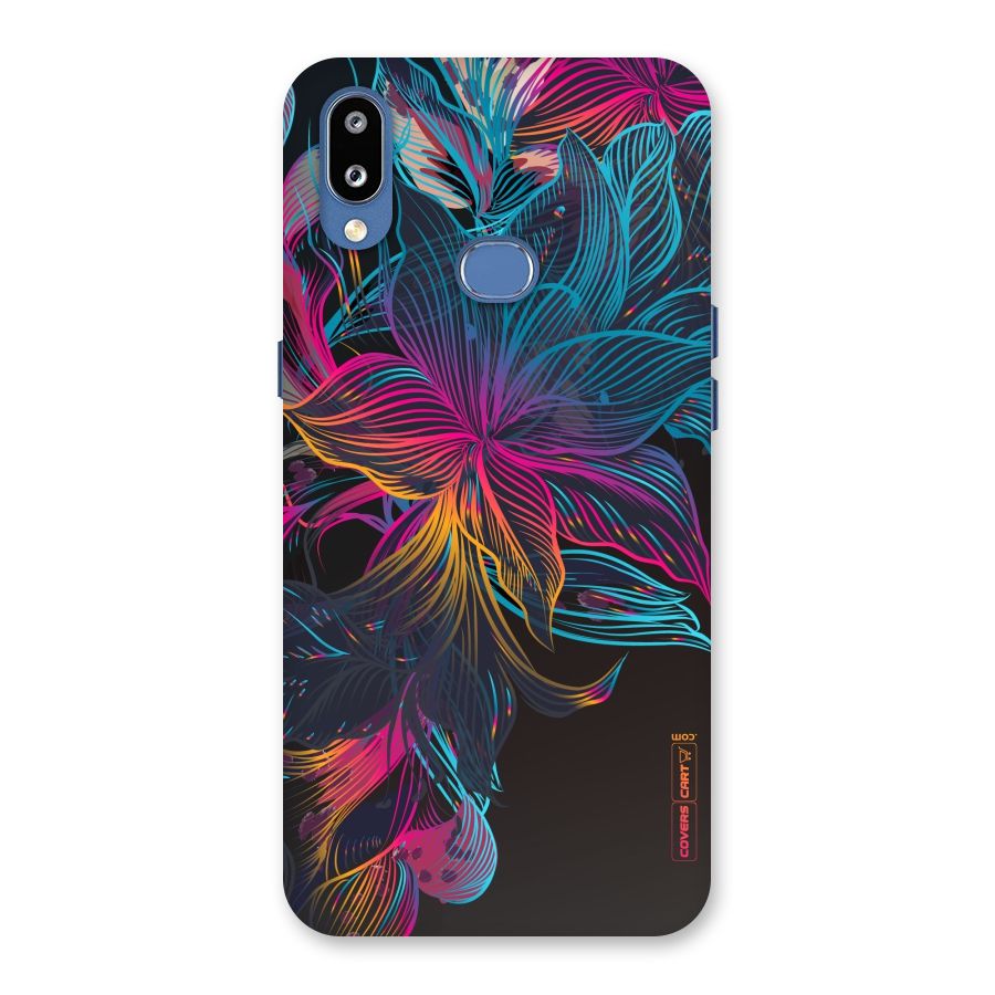 Multi-Colour Flowers Back Case for Galaxy M01s