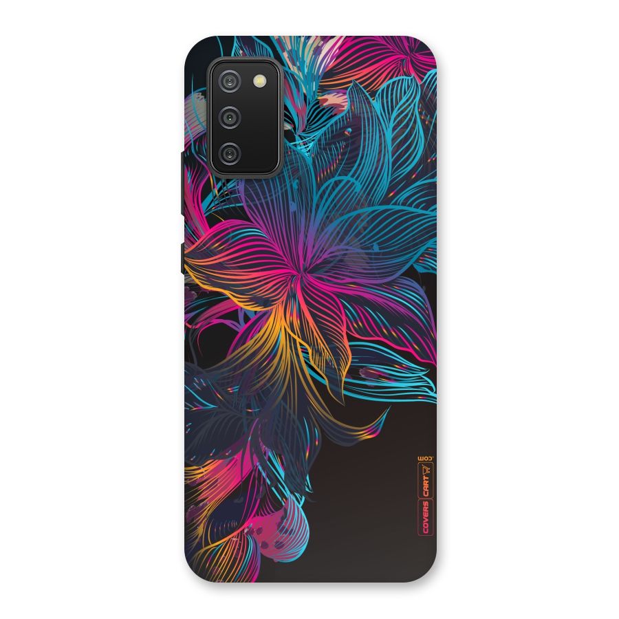 Multi-Colour Flowers Back Case for Galaxy M02s