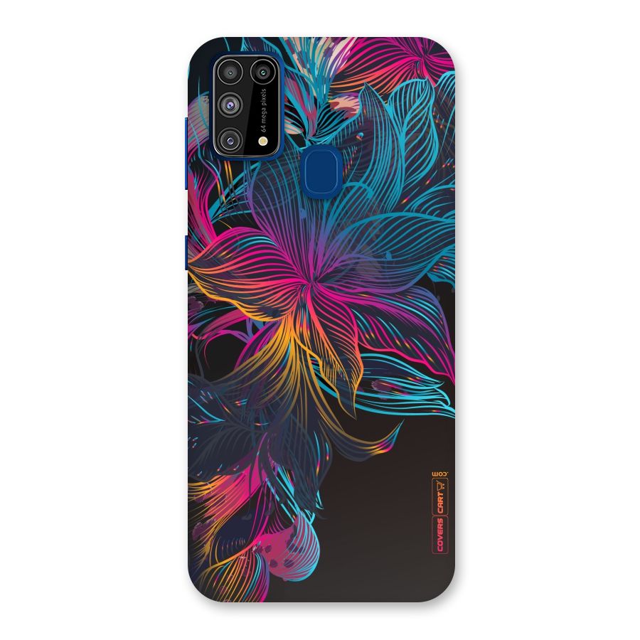 Multi-Colour Flowers Back Case for Galaxy M31