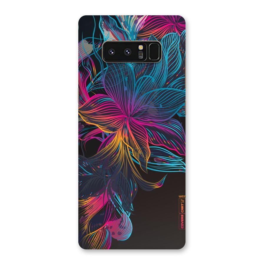 Multi-Colour Flowers Back Case for Galaxy Note 8