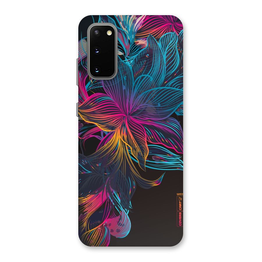 Multi-Colour Flowers Back Case for Galaxy S20