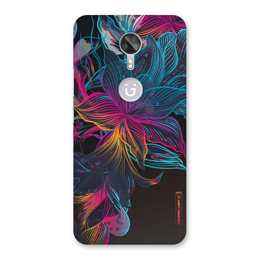 Multi-Colour Flowers Back Case for Gionee A1