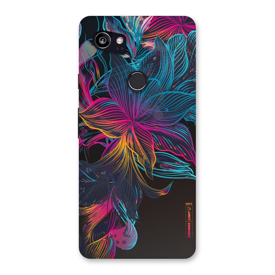 Multi-Colour Flowers Back Case for Google Pixel 2 XL