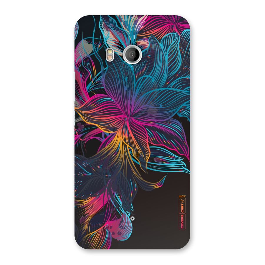 Multi-Colour Flowers Back Case for HTC U11