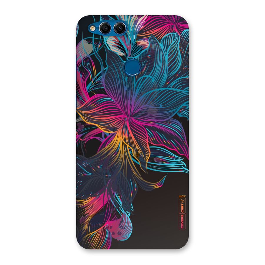 Multi-Colour Flowers Back Case for Honor 7X