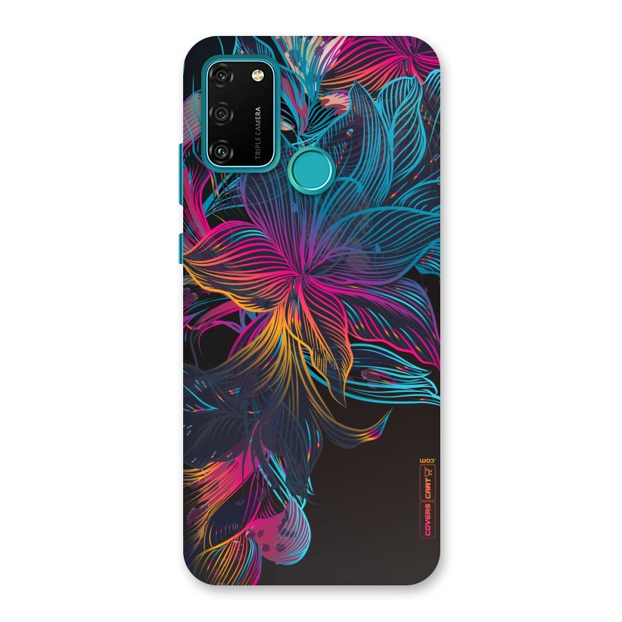 Multi-Colour Flowers Back Case for Honor 9A