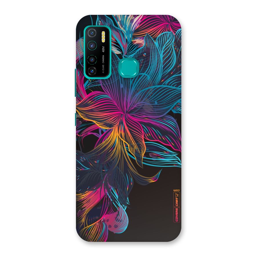 Multi-Colour Flowers Back Case for Infinix Hot 9 Pro