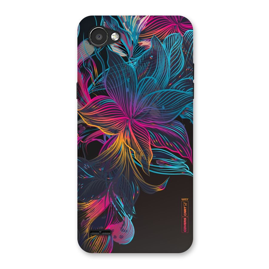 Multi-Colour Flowers Back Case for LG Q6